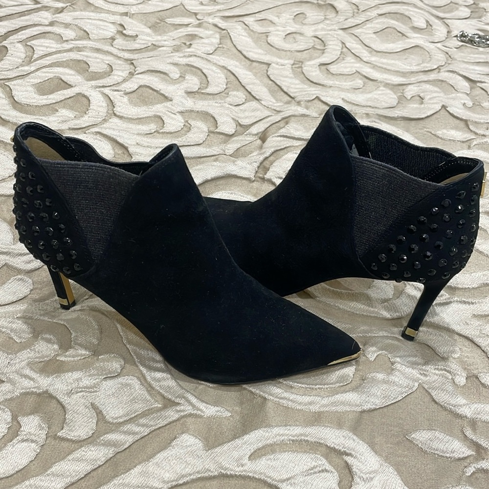 Ted baker black suede booties